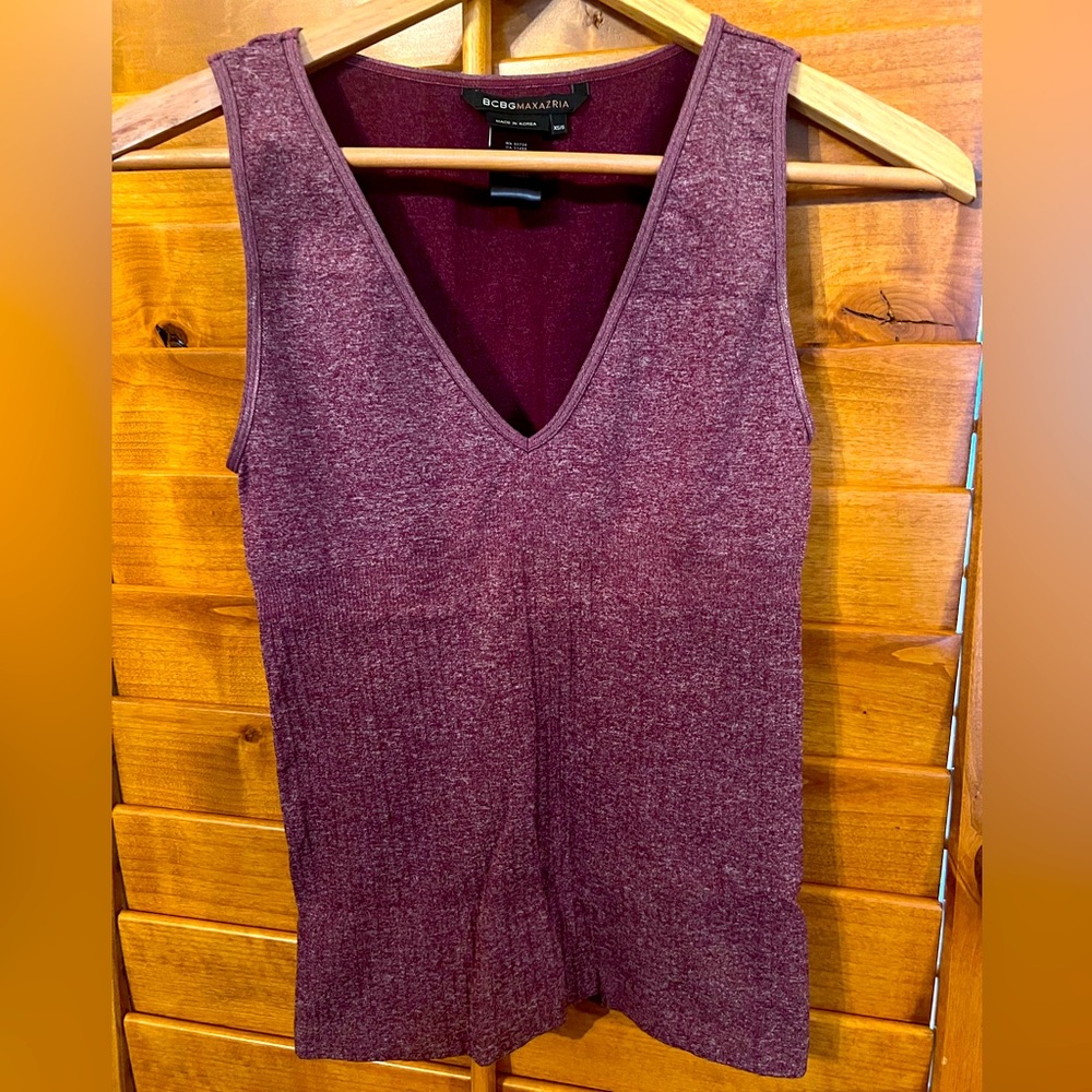 BCBG MAXAZRIA Women’s Sleeveless Stretch Top Sz XS/S
